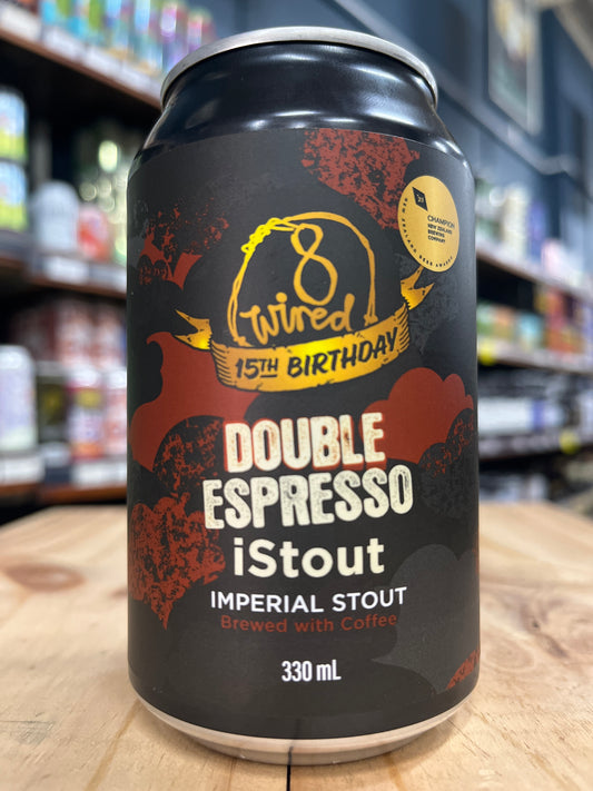 8 Wired Double Espresso iStout Imperial Stout 330ml Can