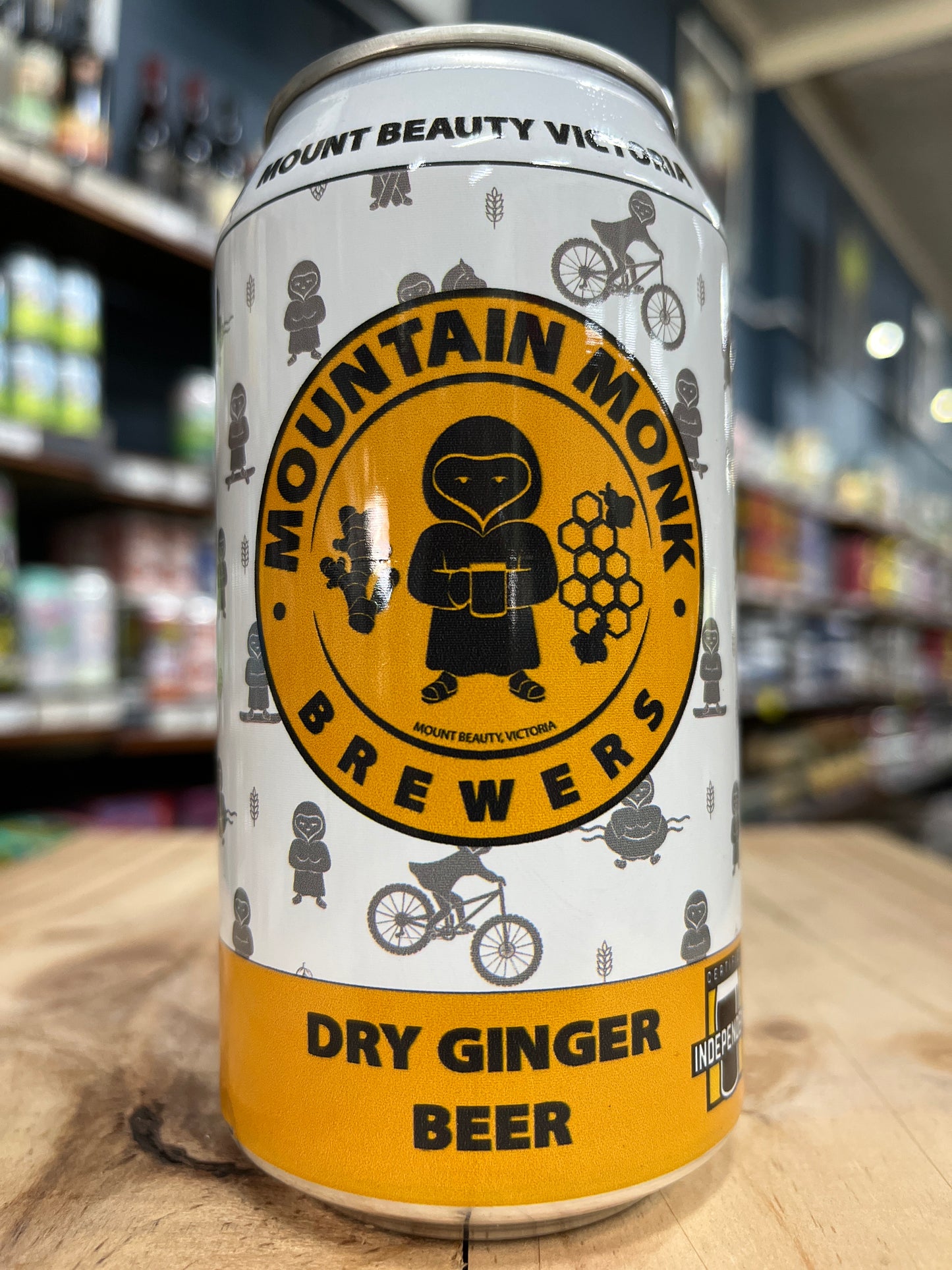 Mountain Monk Ginger Beer 375ml Can