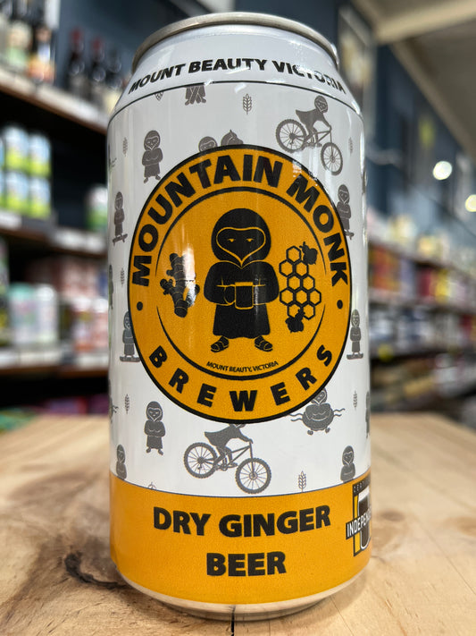 Mountain Monk Ginger Beer 375ml Can