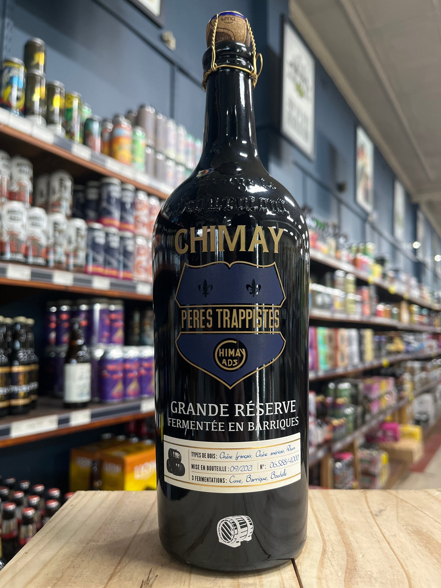 Chimay Grande Réserve Fermentée en Barriques - Chêne Français, Chêne Américain, Rhum (02/2021) 750ml