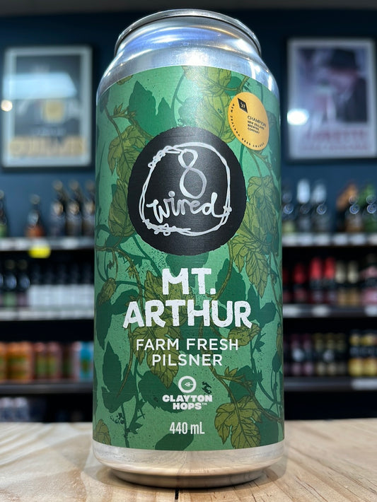 8 Wired Mt. Arthur Farm Fresh Pilsner 440ml Can