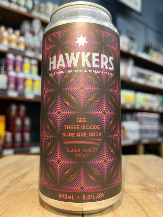 Hawkers Gee, These Woods Sure Are Dark Black Forest Stout 440ml Can