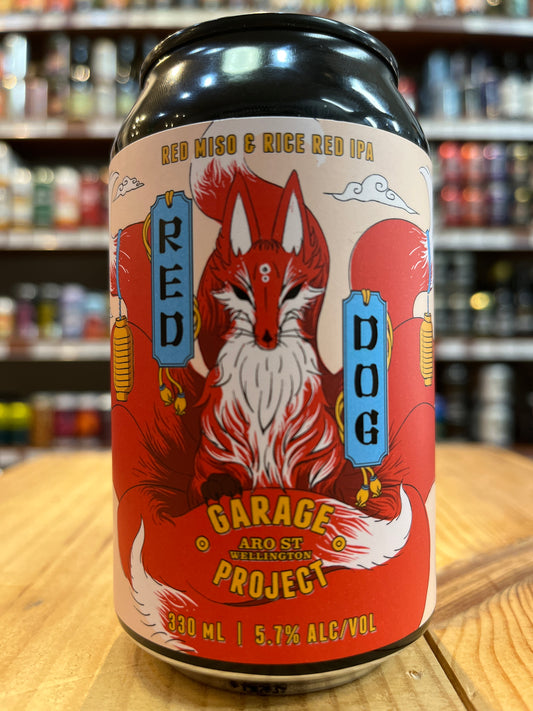 Garage Project Red Dog Red Miso And Rice Red IPA 330ml Can