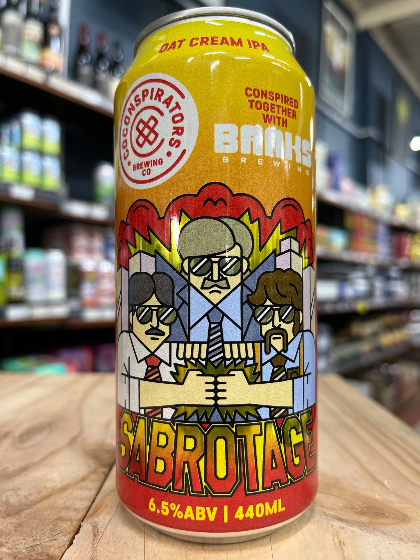 Co-Conspirators Sabrotage Oat Cream IPA 440ml Can