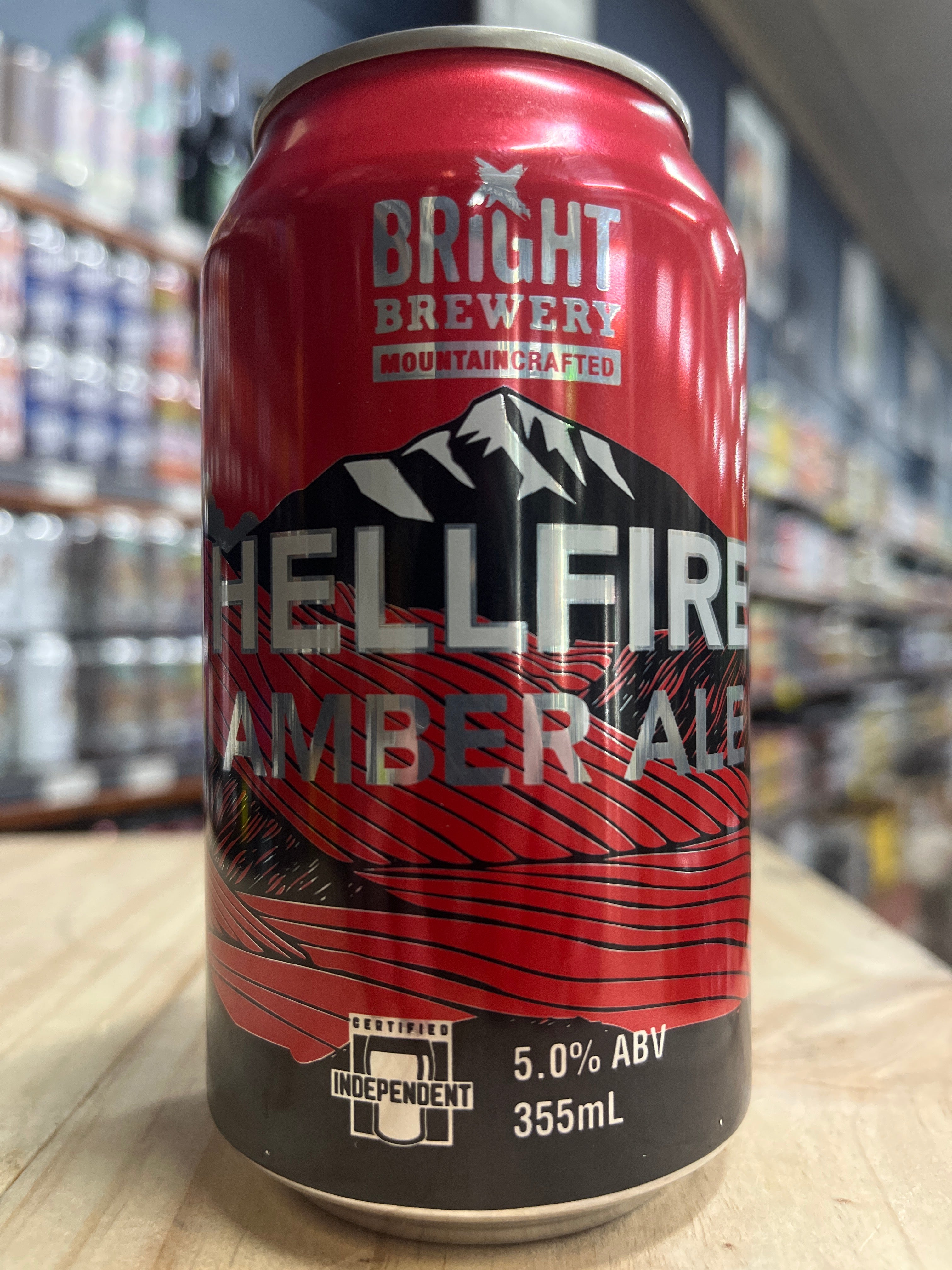 Bright Brewery Hellfire Amber Ale 355ml Can - Purvis Beer