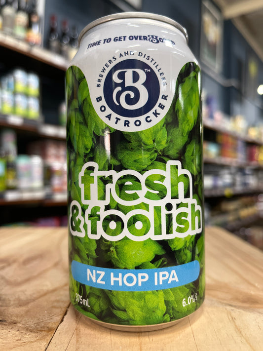 Boatrocker Fresh & Foolish NZ Hop IPA 375ml Can