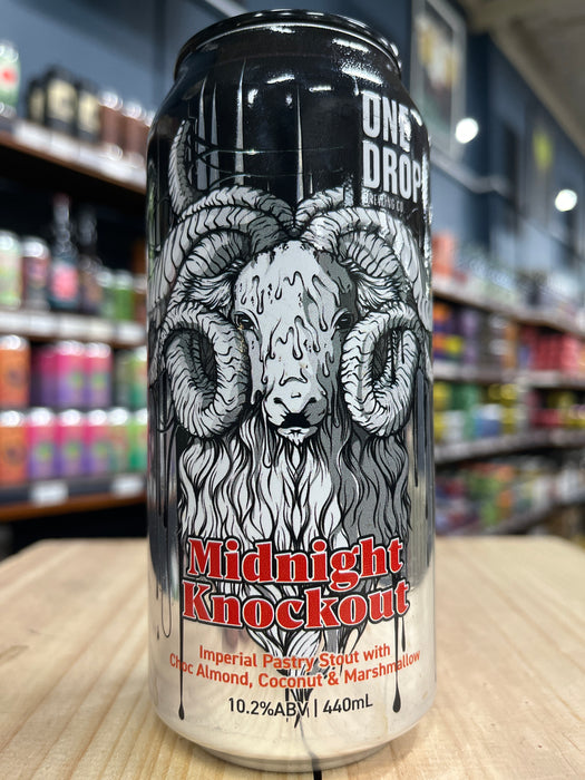 One Drop Midnight Knockout Imperial Pastry Stout 440ml Can