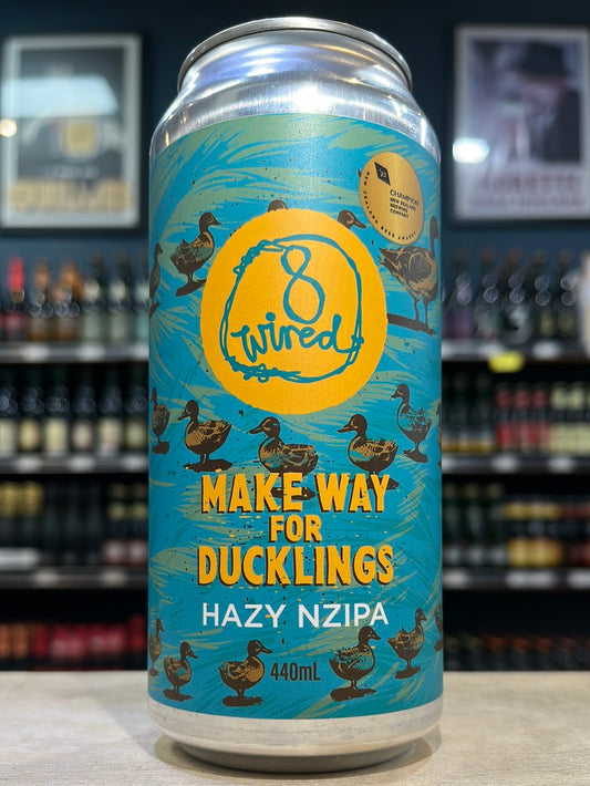 8 Wired Make Way For Ducklings Hazy NZIPA 440ml Can