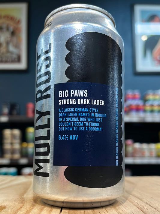 Molly Rose Big Paws Strong Dark Lager 375ml Can