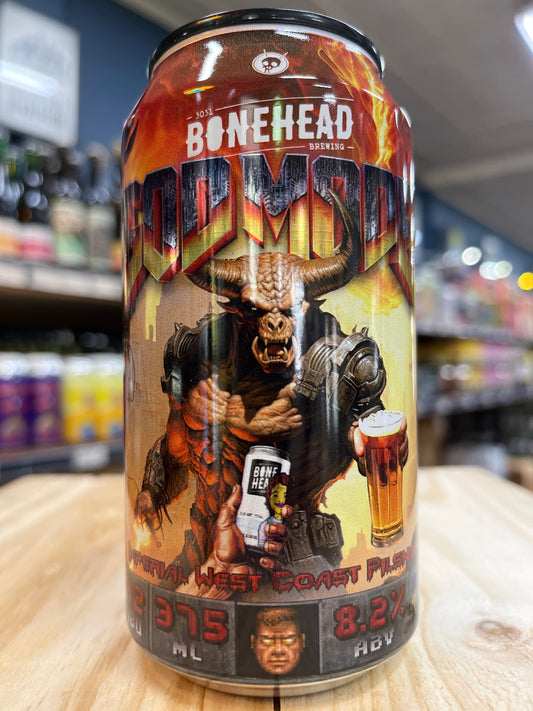 Bonehead God Mode Imperial West Coast Pilsner 375ml Can