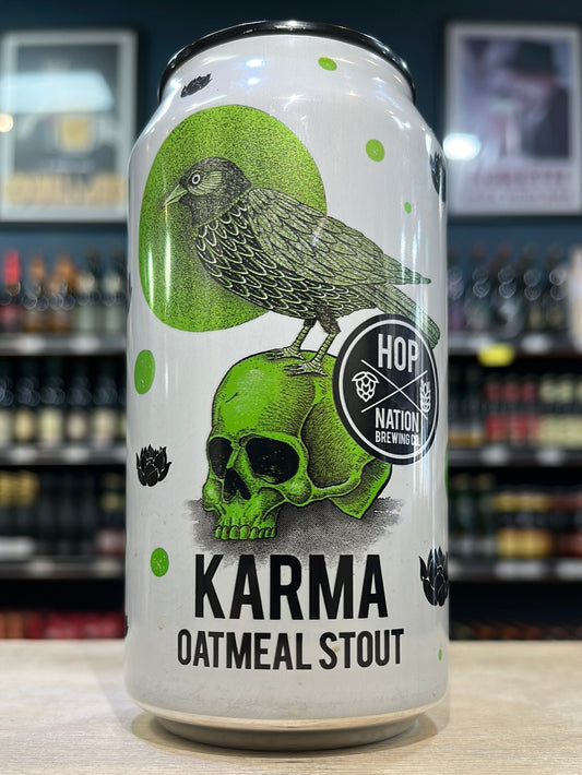 Hop Nation Karma Oatmeal Stout 375ml Can