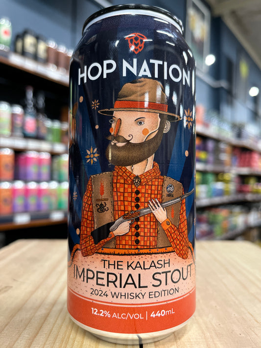 Hop Nation The Kalash 2024 Barrel Aged Imperial Stout Whisky Edition 440ml Can