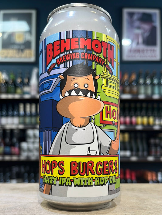 Behemoth Hops Burgers Hazy IPA 440ml Can