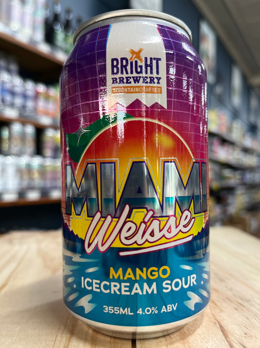 Bright Miami Weisse Mango Ice Cream Sour 355ml Can