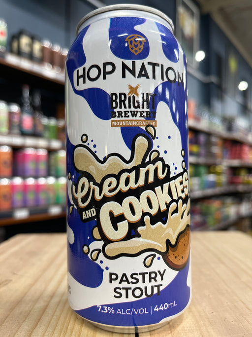 Hop Nation X Bright Brewery Cream And Cookies Pastry Stout 440ml Can