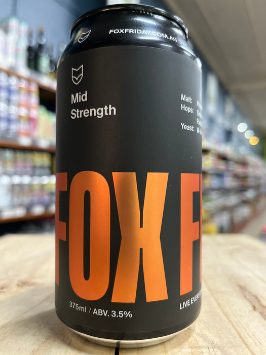 Fox Friday Mid Strength Lager 375ml Can