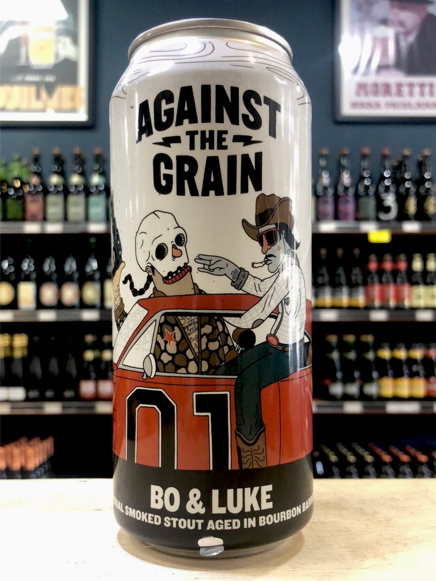 Against The Grain Bo & Luke Imp Smoked Stout Bourbon BA 473ml Can