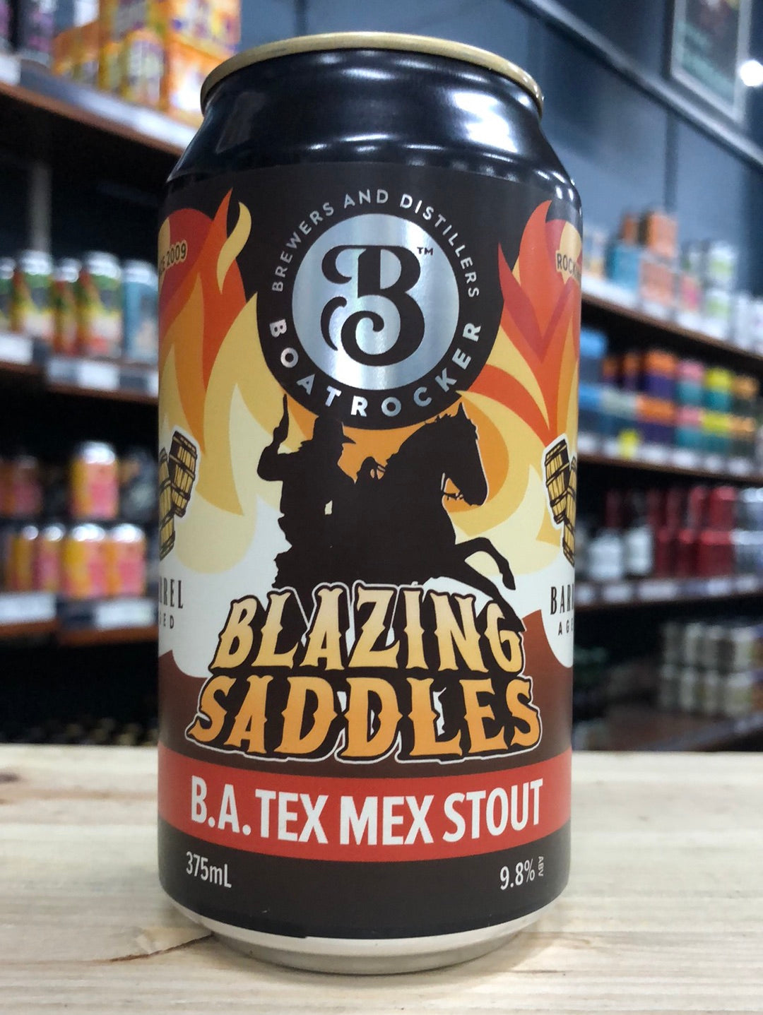 Boatrocker Blazing Saddles BA Tex Mex Imp Stout 375ml Can Single