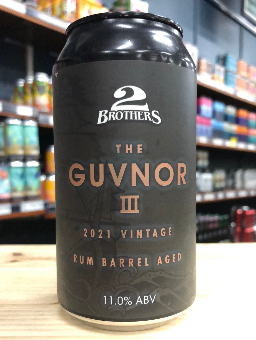 2 Brothers  The Guvnor III  2021 Vintage BA Barleywine 375ml Can