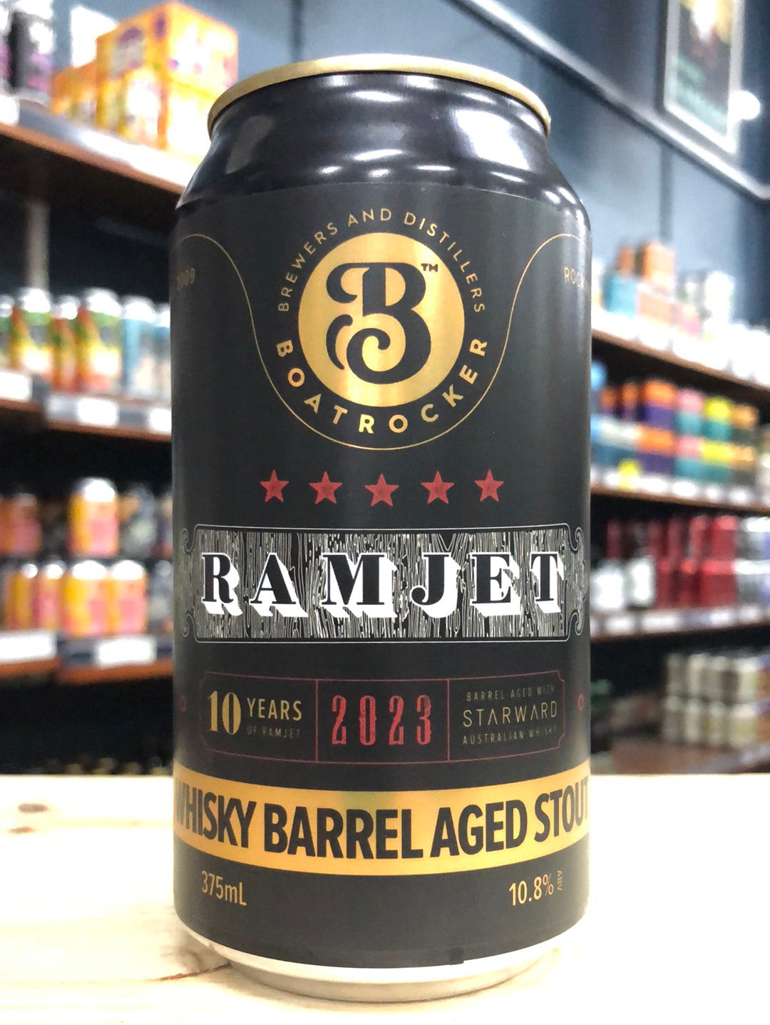 Boatrocker Ramjet 2023 Starward Whisky BA Imperial Stout 375ml Can - Limit 1 Per Customer Single