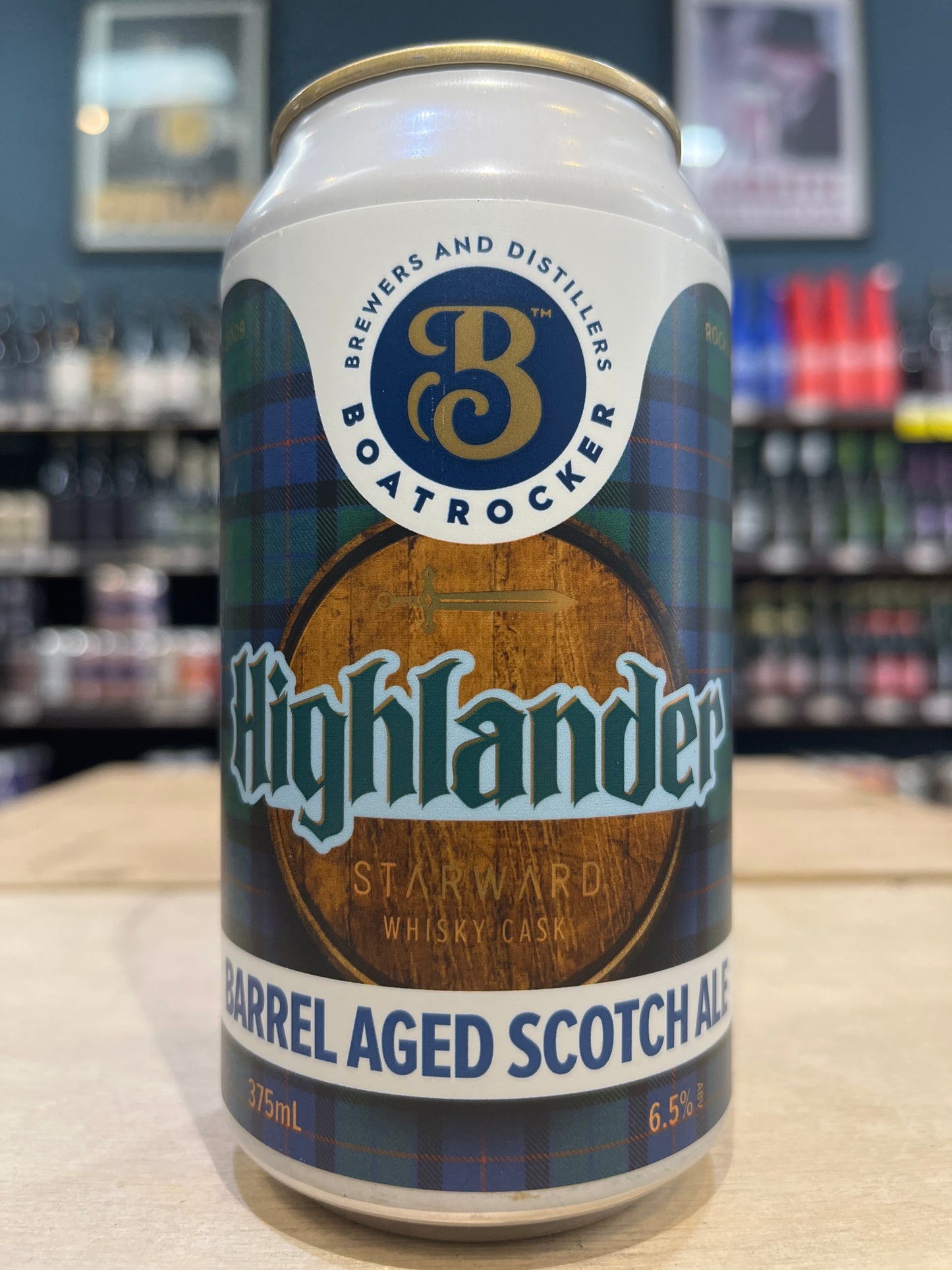 Boatrocker Highlander BA Scotch Ale 375ml Can