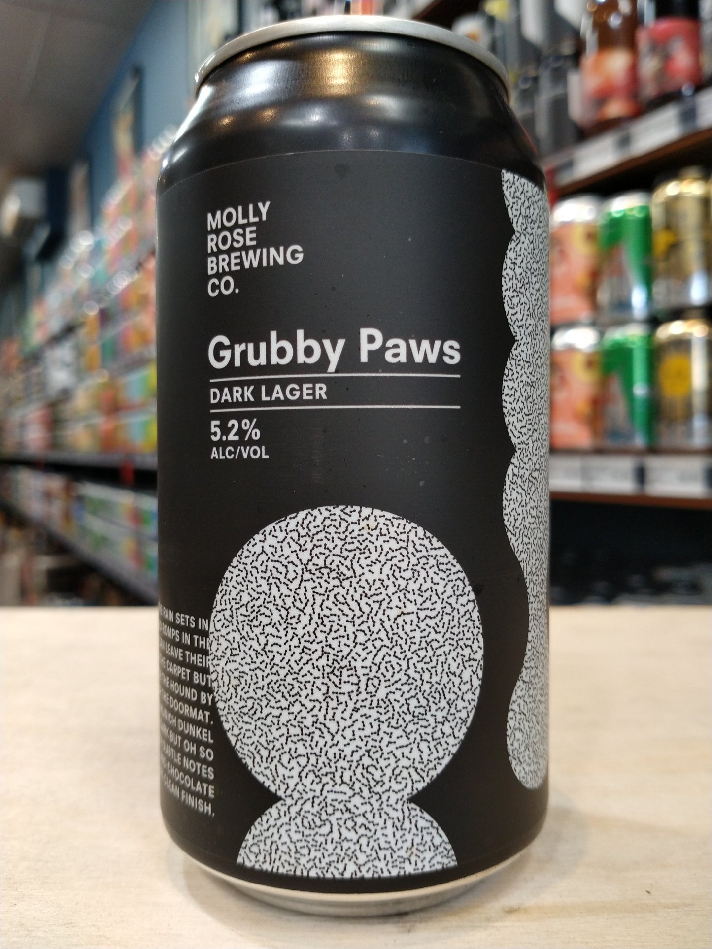 Molly Rose Grubby Paws Dark Lager 375ml Can