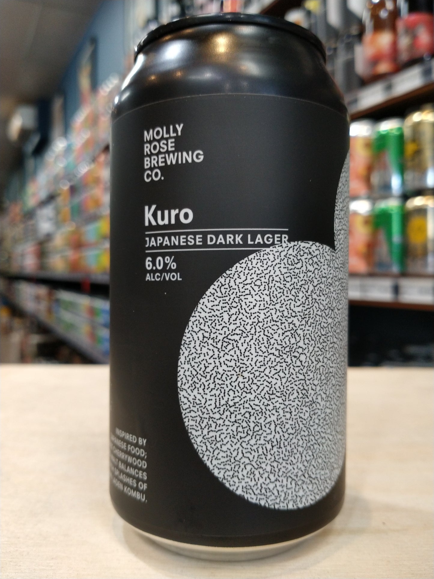 Molly Rose Kuro Japanese Dark Lager 375ml Can