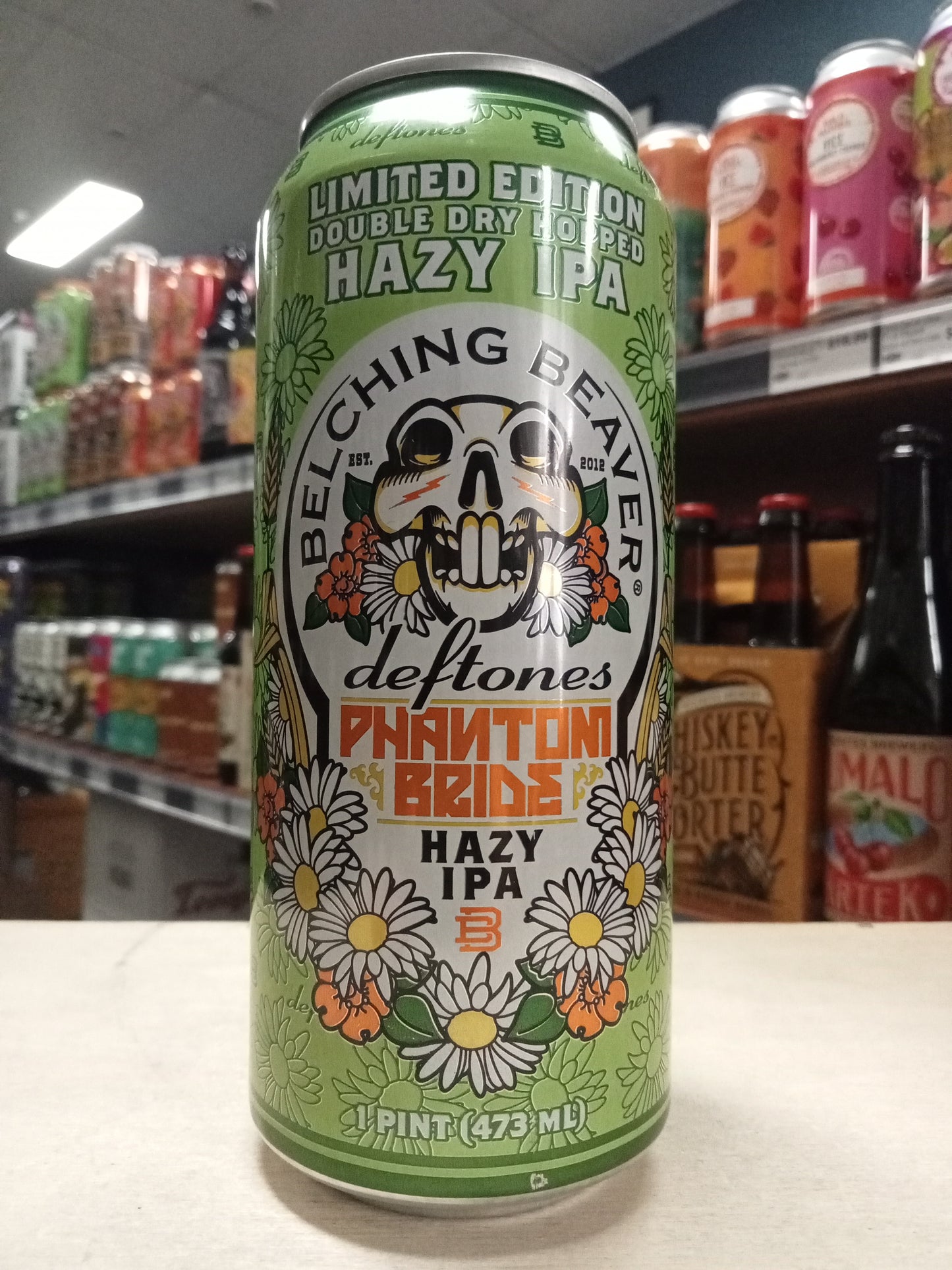 Belching Beaver Hazy Phantom Bride DDH Hazy IPA 473ml Can