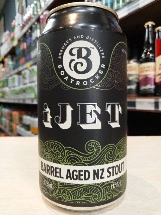 Boatrocker iJet Barrel Aged NZ Stout 375ml Can - Limit 1 per customer