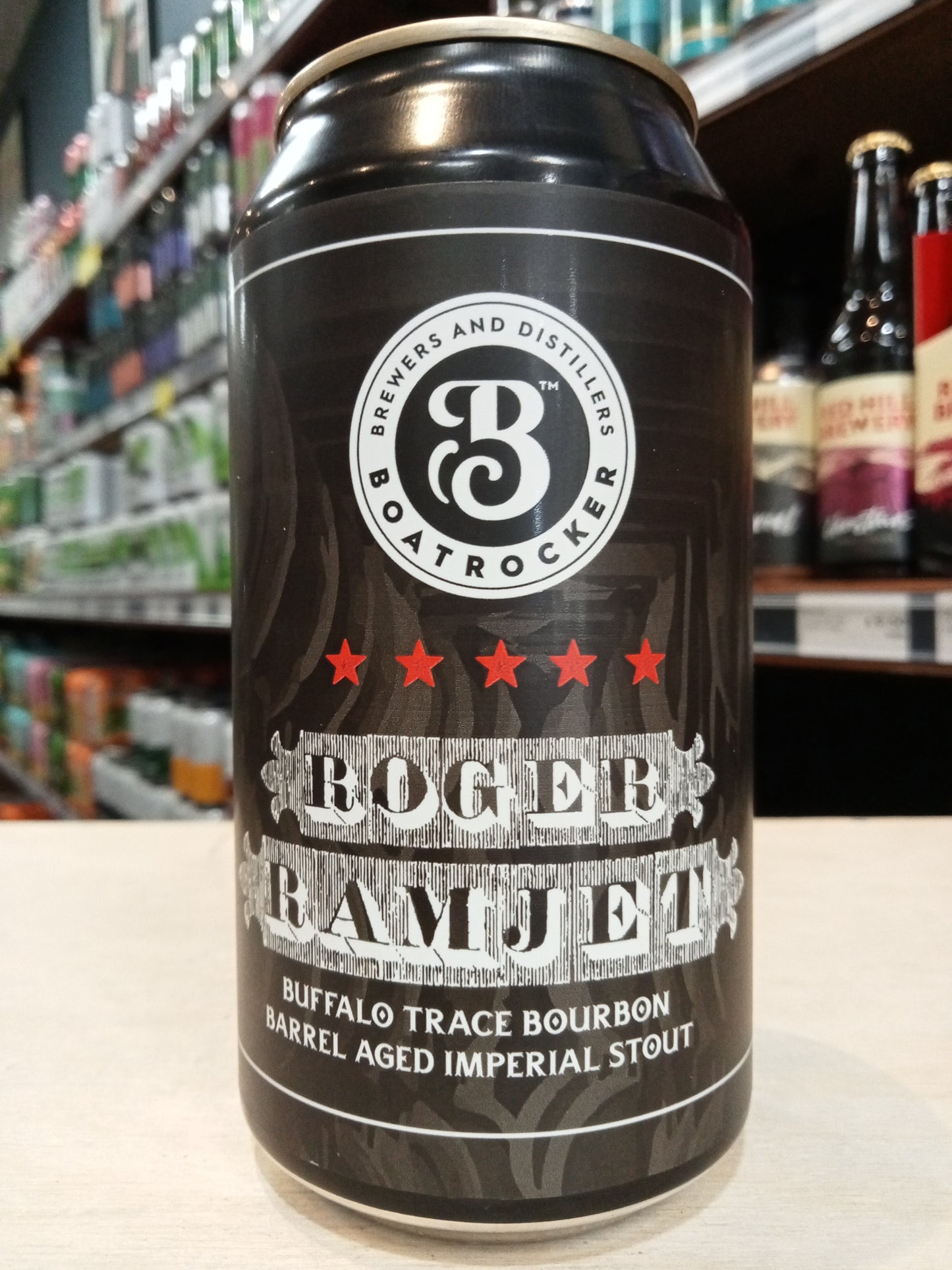 Boatrocker Roger Ramjet 2022 BBA Imperial Stout 375ml Can - Limit 1 Per Customer