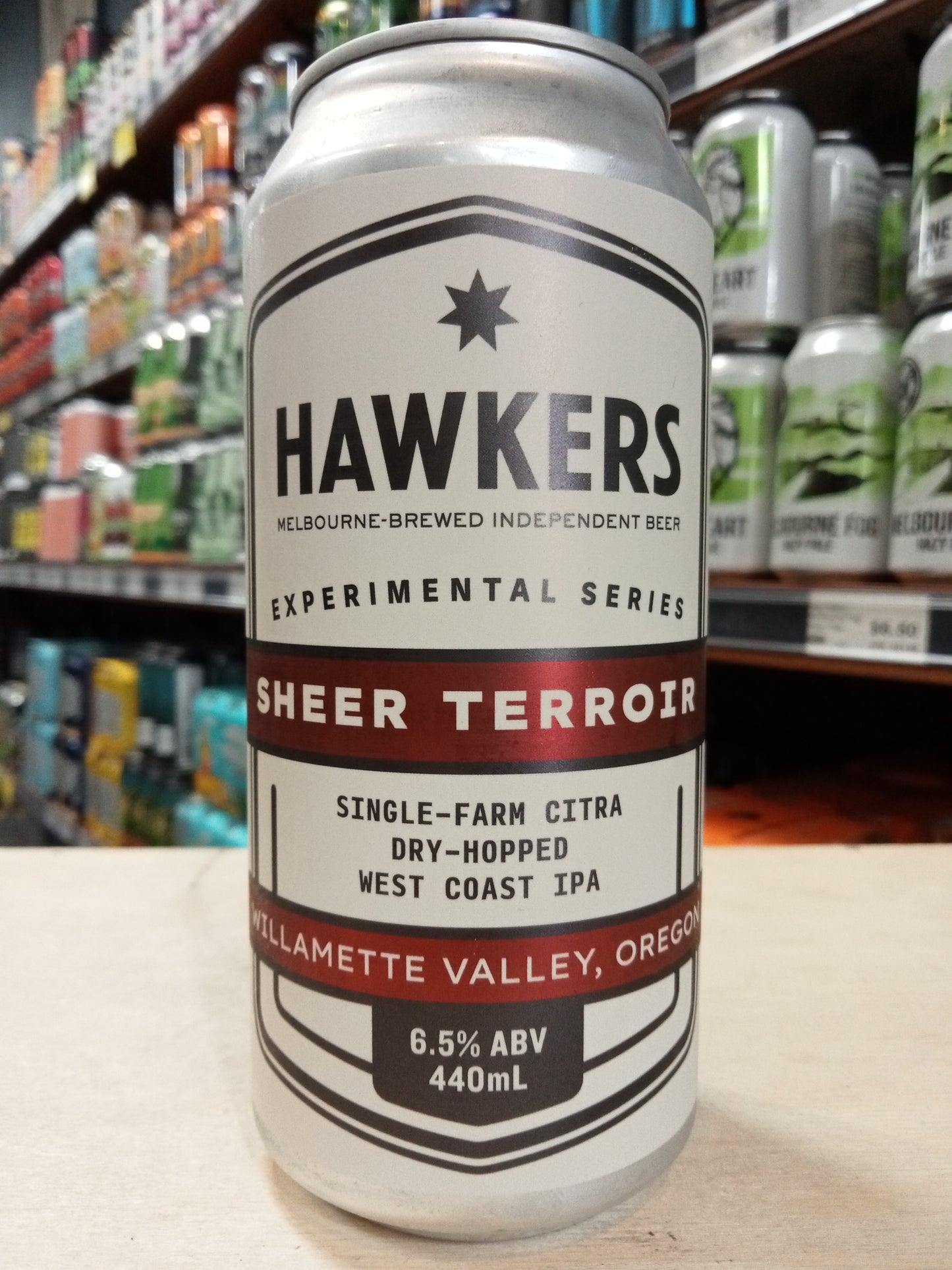 Hawkers Sheer Terroir Willamette Valley Oregon WCIPA 440ml Can