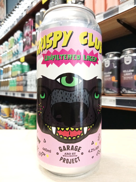 Garage Project Crispy Club Mellivora Capensis Unfiltered Lager 440ml Can