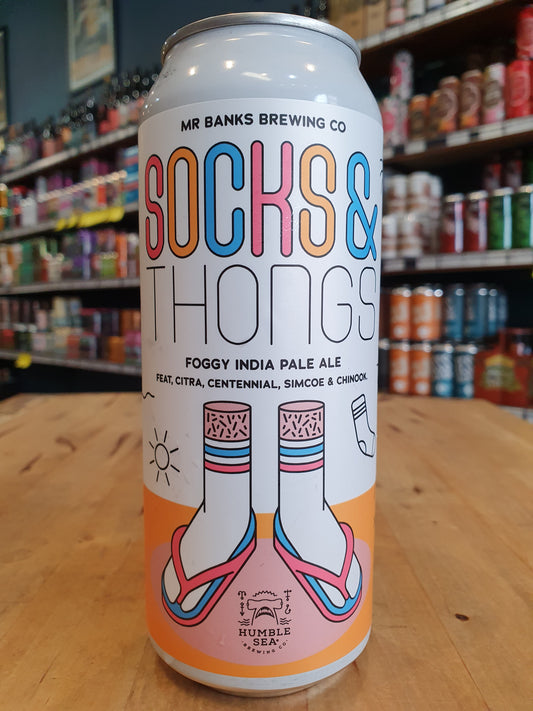 Mr Banks Socks & Thongs Foggy IPA 500ml Can