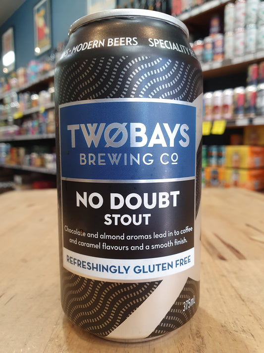 Two Bays Gluten Free No Doubt Stout 375ml Can