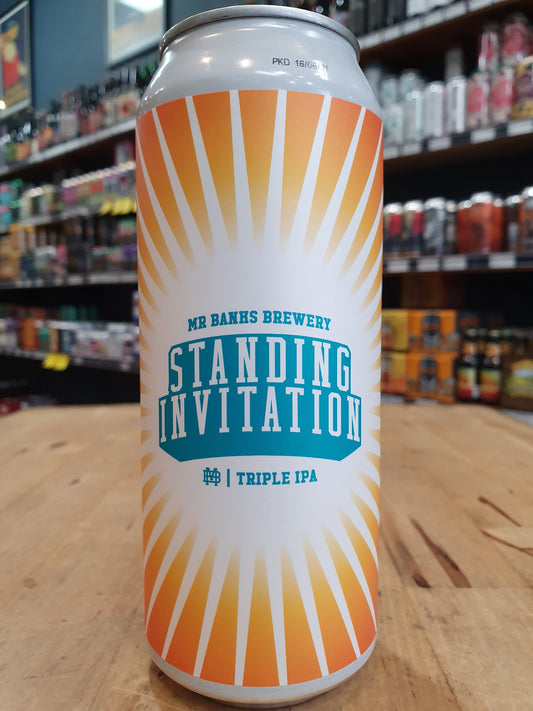 Mr Banks Standing Invitation Triple IPA 500ml Can