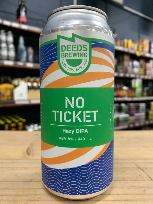 Deeds No Ticket Hazy DIPA 440ml Can