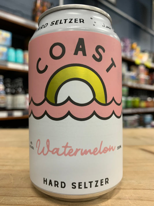 Coast Watermelon Hard Seltzer 330ml Can