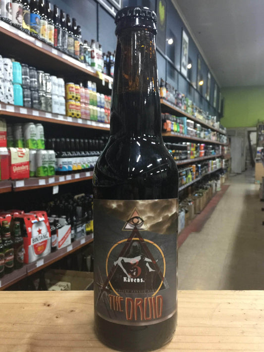 3 Ravens The Druid Starward Whiskey Barrel-Aged Belgian Quad 330ml - Purvis Beer