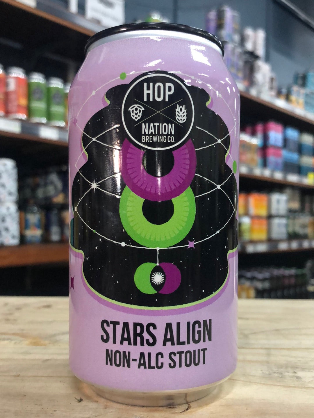 Hop Nation Stars Align Non-Alc Stout 375ml Can - Purvis Beer