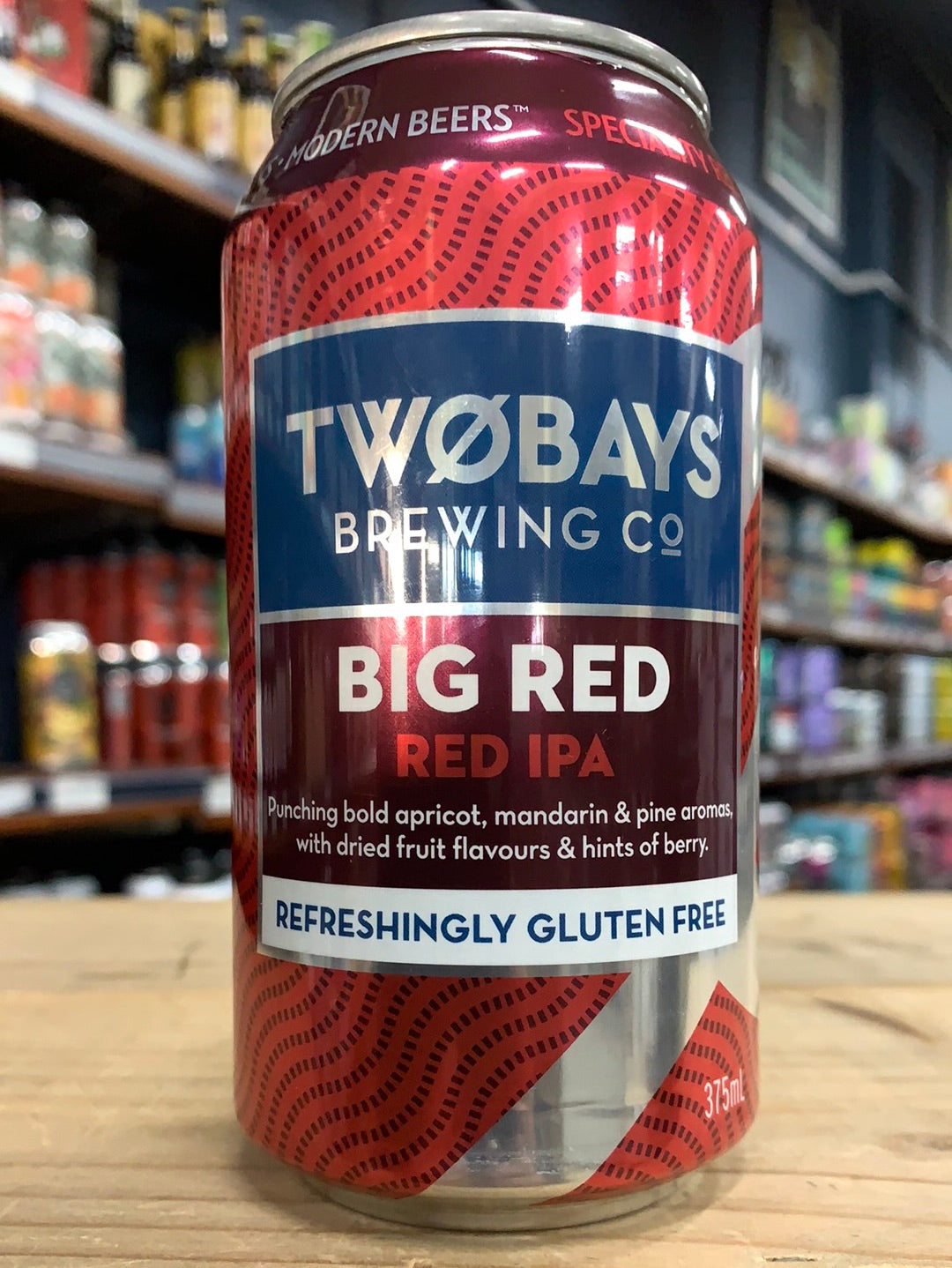 Two Bays Big Red Gluten Free Red IPA 375ml Can