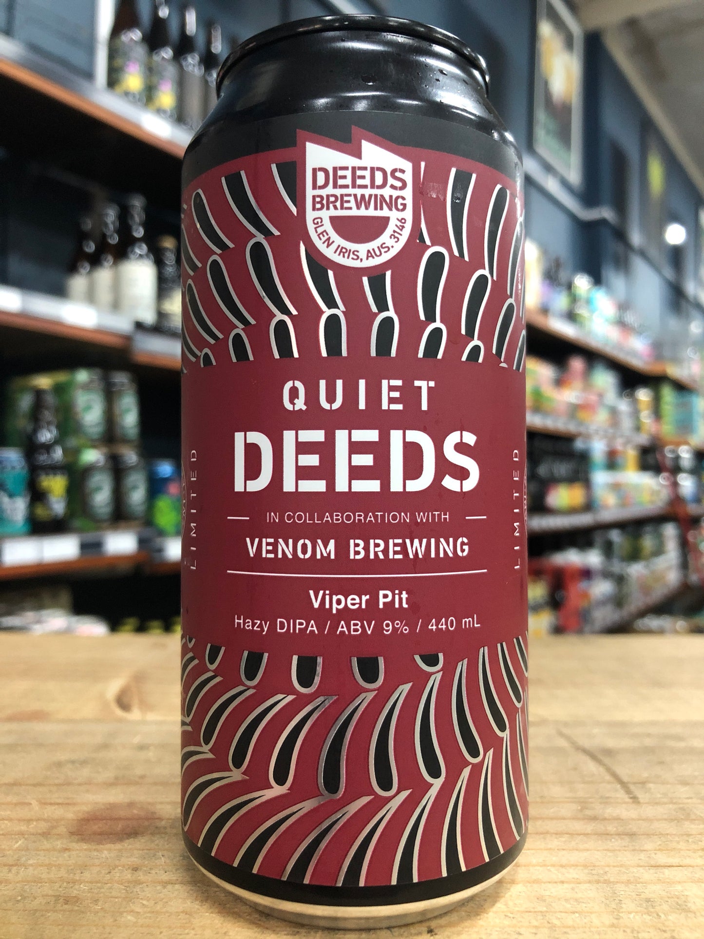 Quiet Deeds & Venom Viper Pit Hazy DIPA 440ml Can