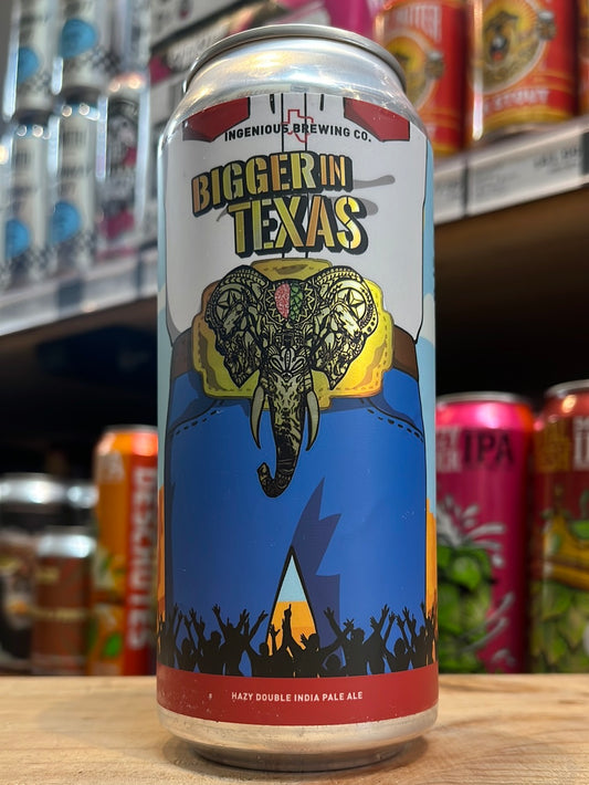 Ingenious Bigger In Texas Hazy Double IPA 473ml Can