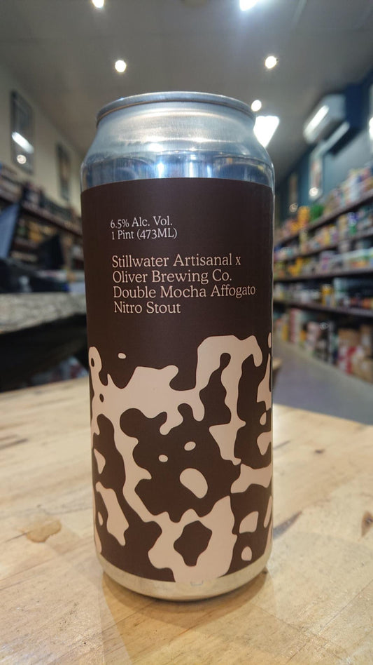 Stillwater x Oliver Brewing Co. Double Mocha Affogato Nitro Stout 473ml Can