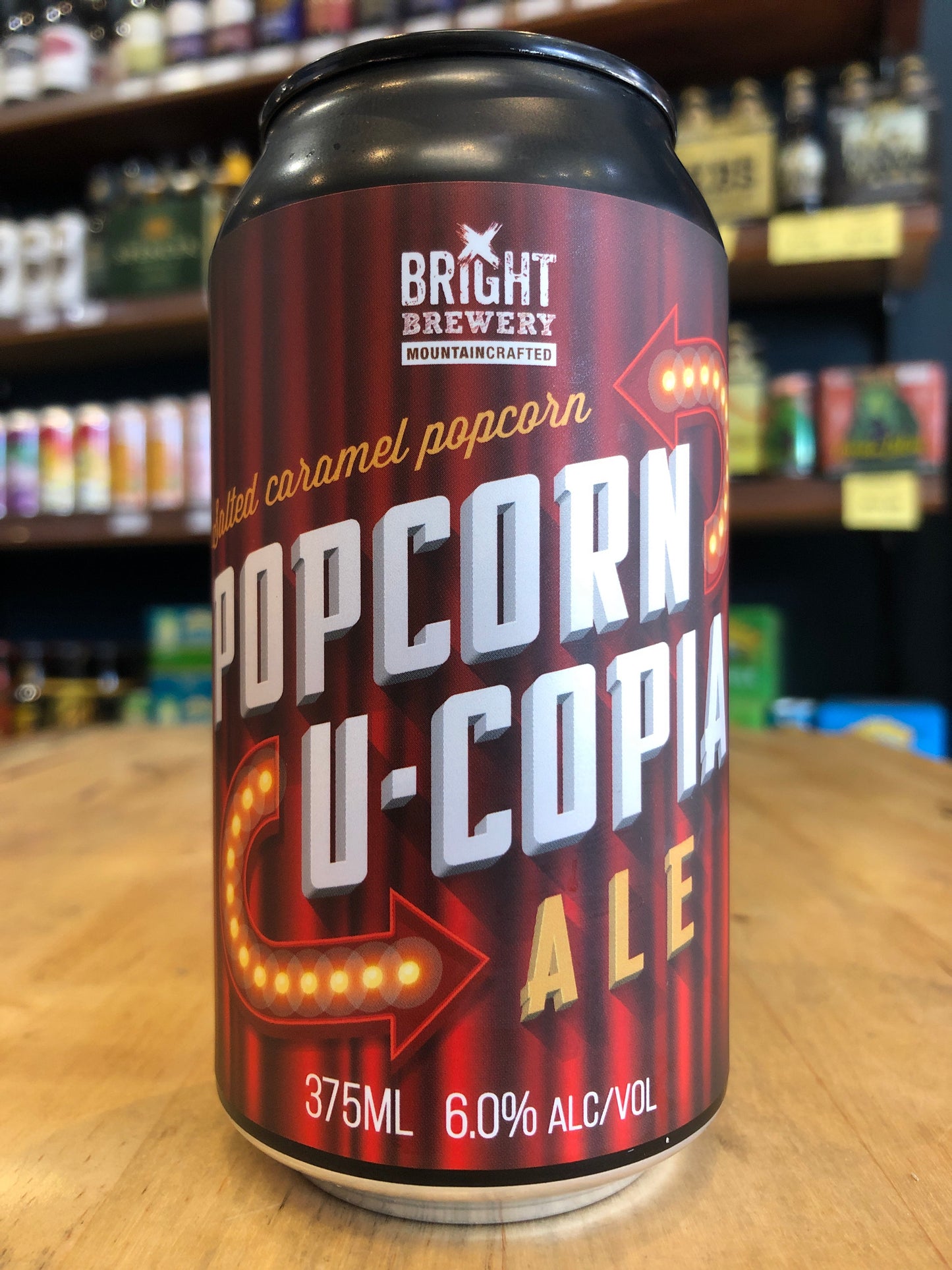 Bright Popcorn U-Copia Salted Caramel Popcorn Ale 375ml Can