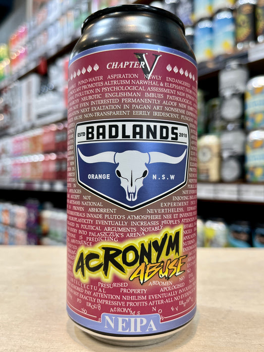 Badlands Acronym Abuse 5 NEIPA 440ml Can