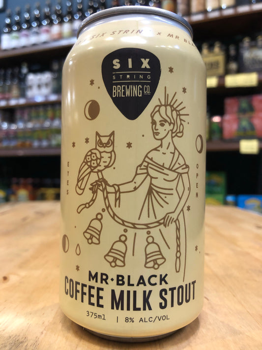 Six String Mr Black Coffee Milk Stout 375ml Can