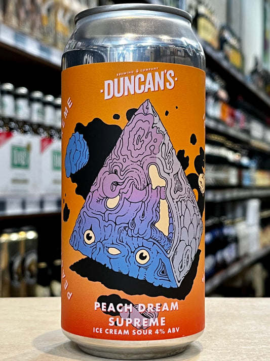 Duncans Peach Dream Supreme Ice Cream Sour 440ml Can