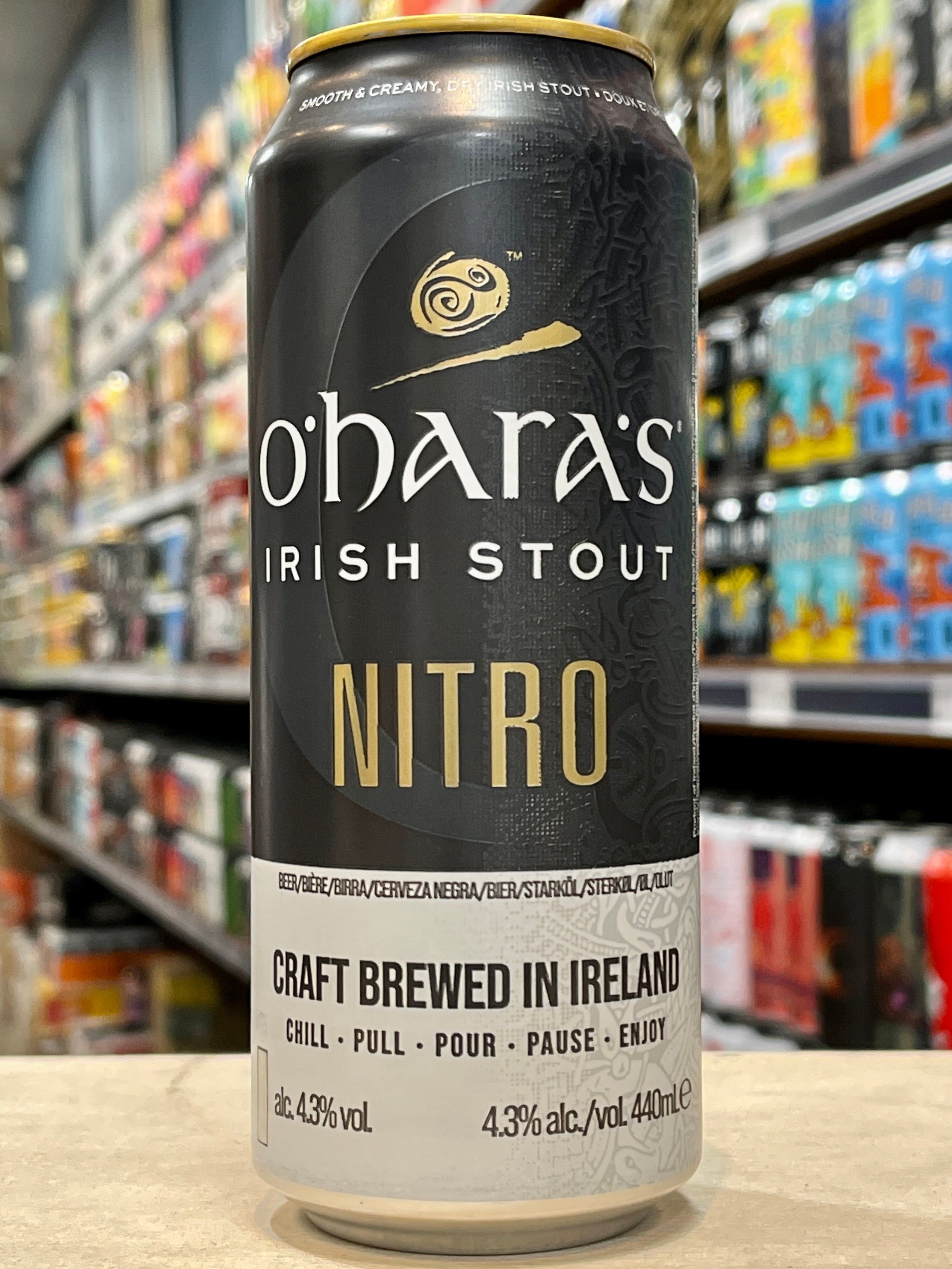 O'Hara's Nitro Irish Stout 440ml Can - Purvis Beer