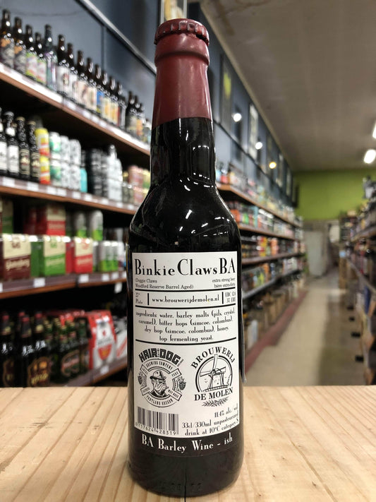 De Molen Binkie Claws Woodford Barrel-Aged Barley Wine 330ml - Purvis Beer