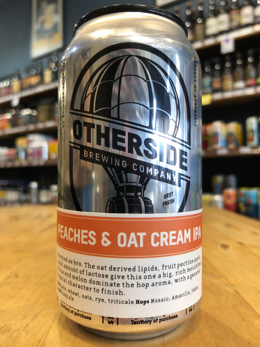 Otherside Peaches And Oat Cream IPA 375ml Can